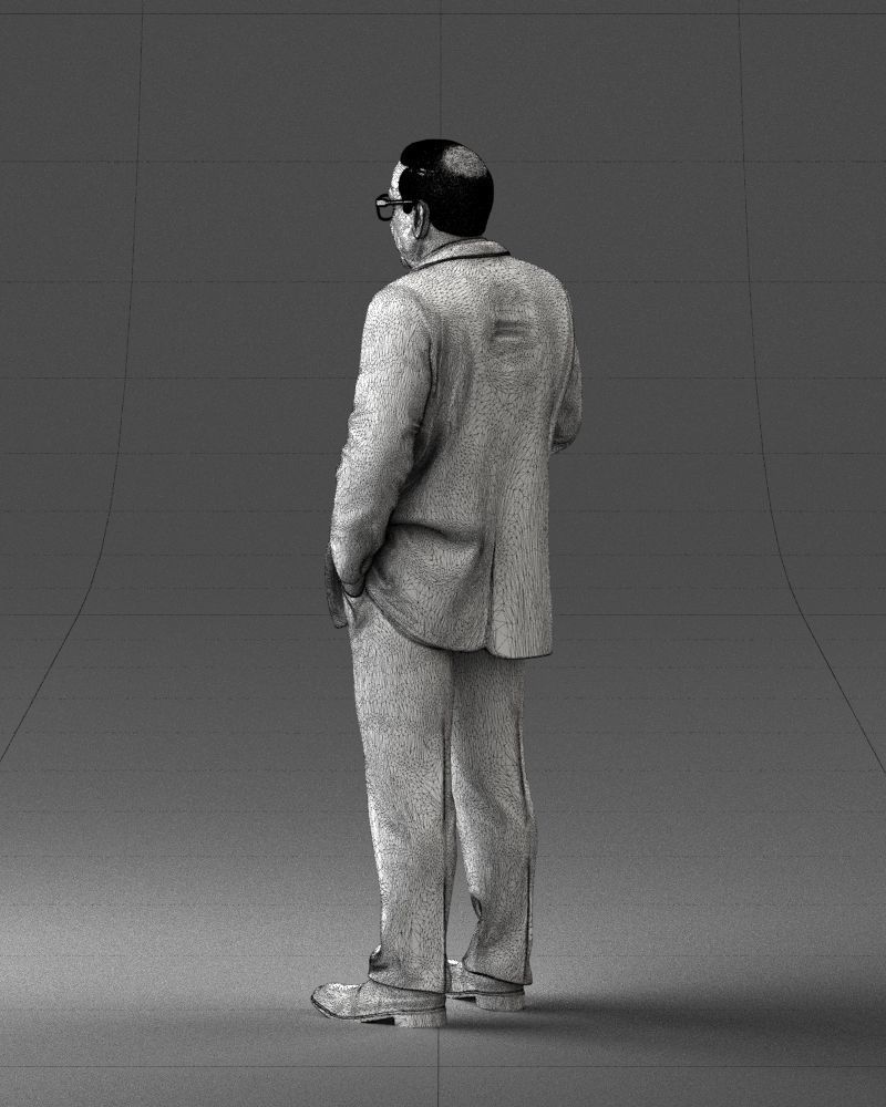 000272 Elderly Man in Suit 0617 3D model_24