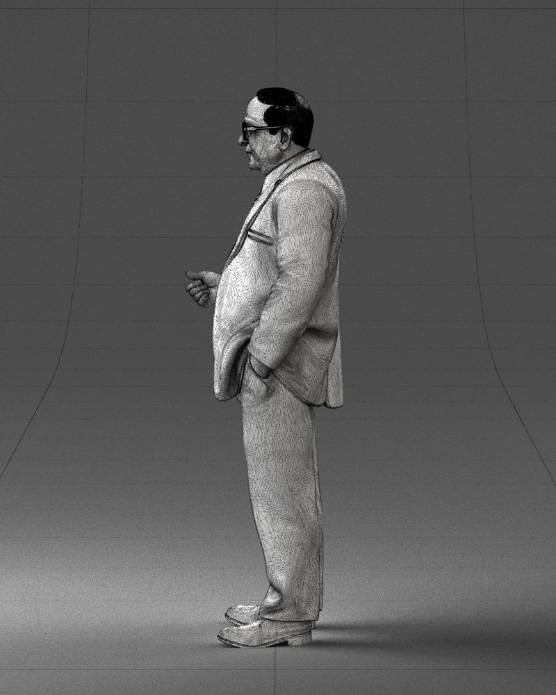 000272 Elderly Man in Suit 0617 3D model_27