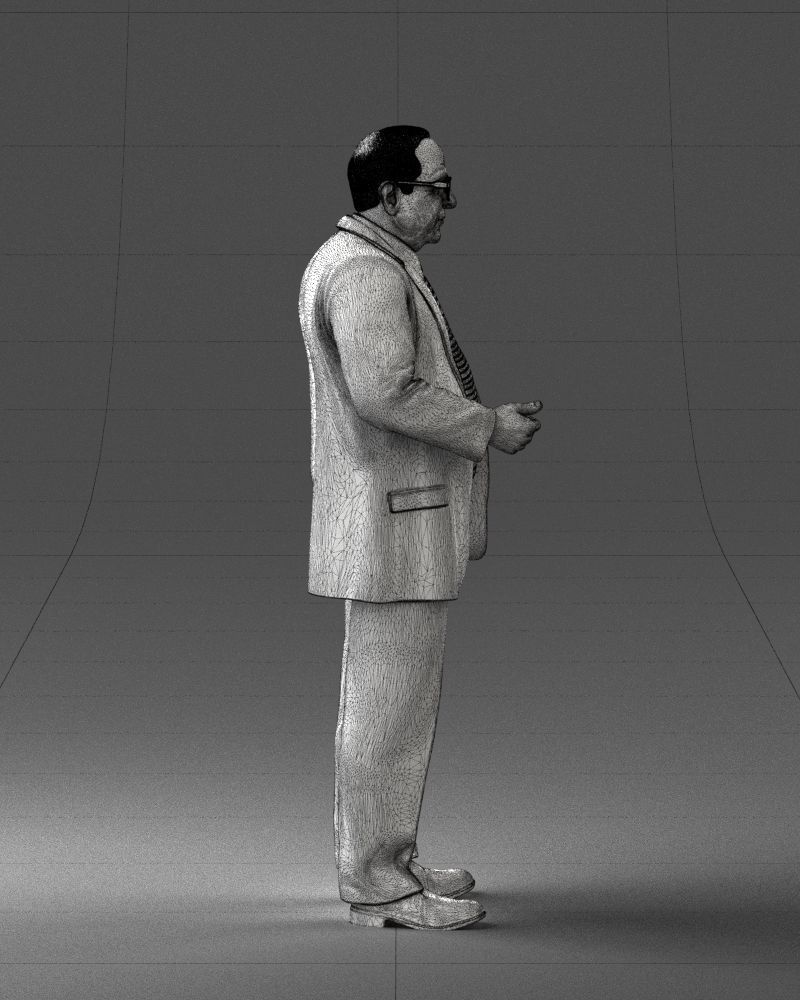000272 Elderly Man in Suit 0617 3D model_15