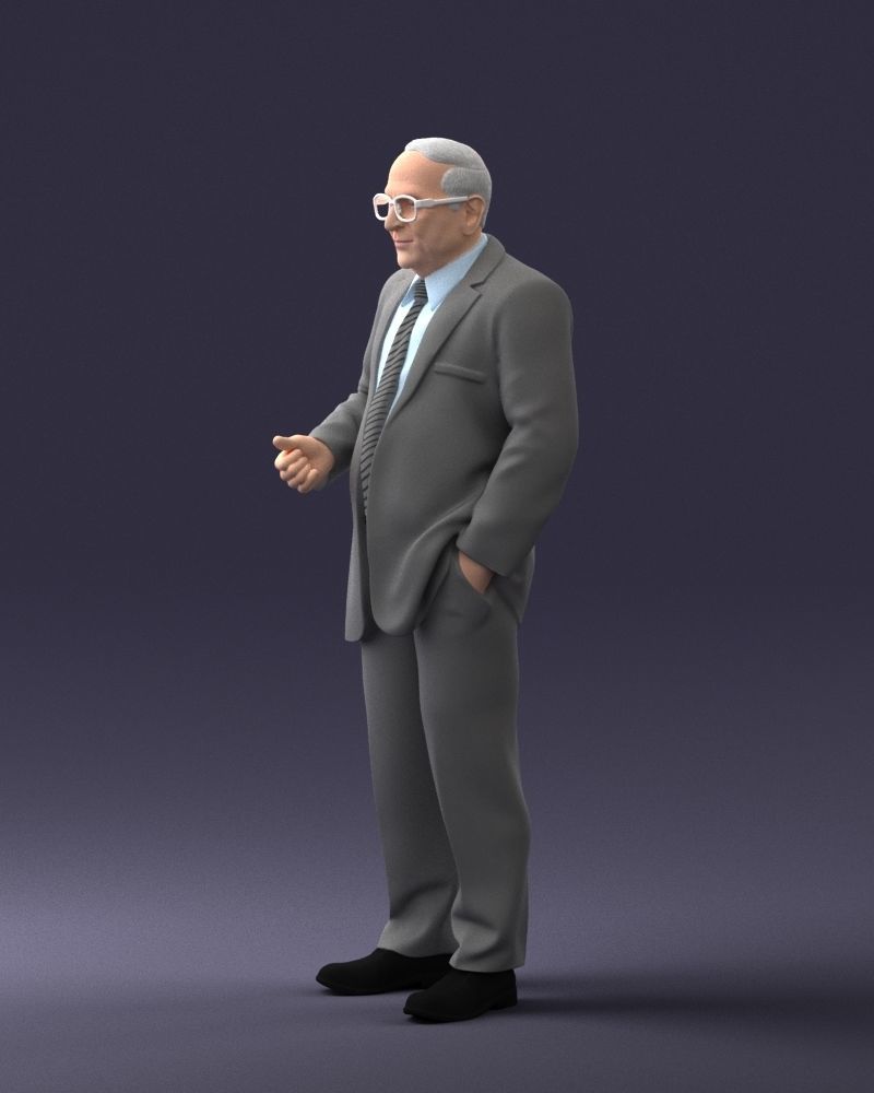 000272 Elderly Man in Suit 0617 3D model_28