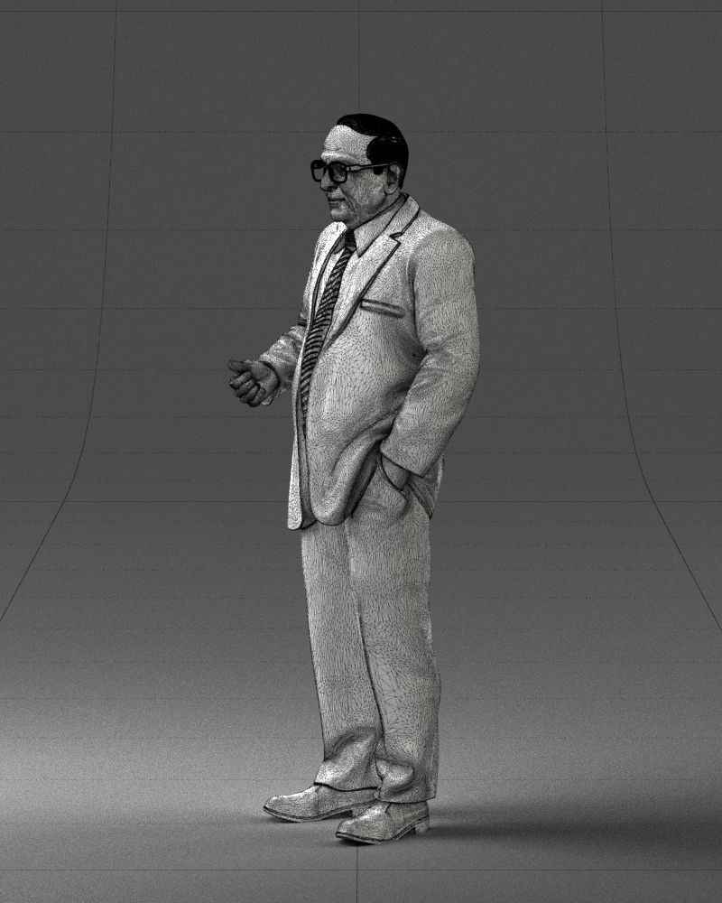 000272 Elderly Man in Suit 0617 3D model_30