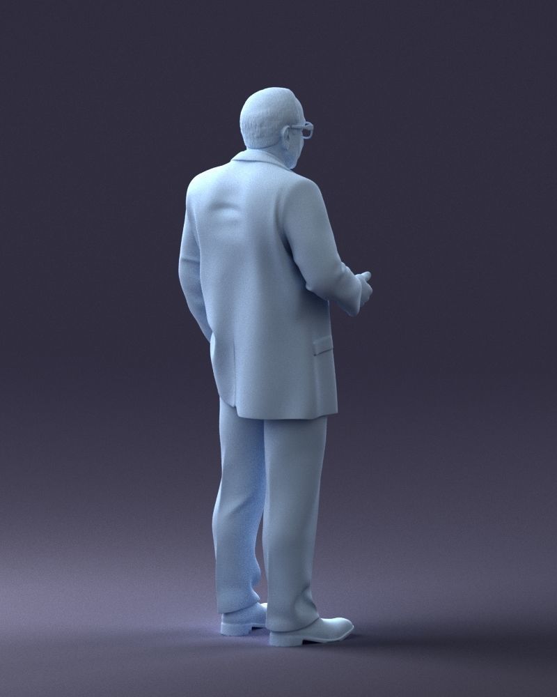 000272 Elderly Man in Suit 0617 3D model_17