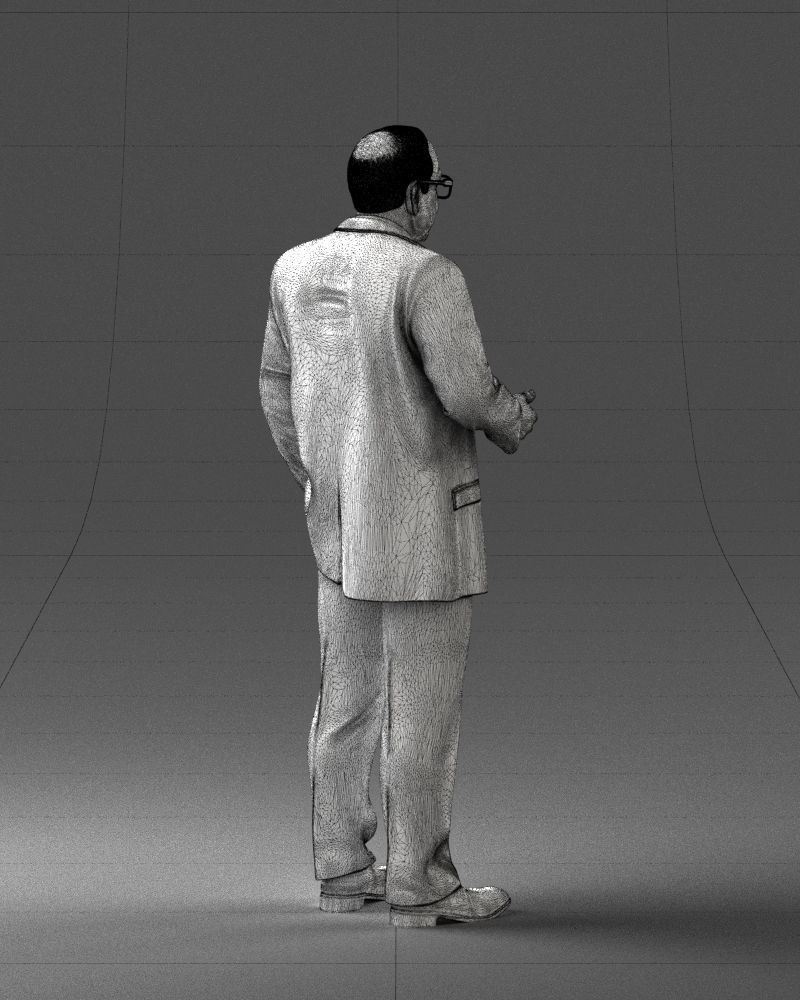 000272 Elderly Man in Suit 0617 3D model_18