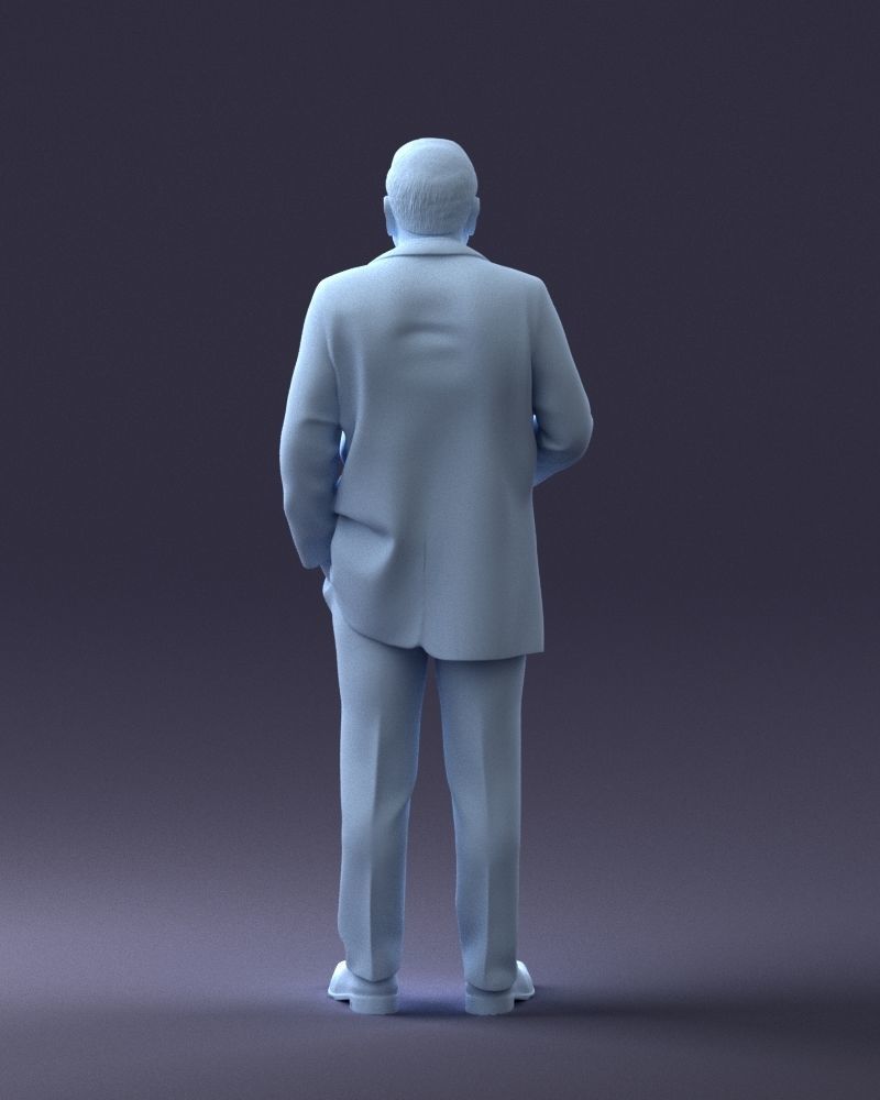 000272 Elderly Man in Suit 0617 3D model_20