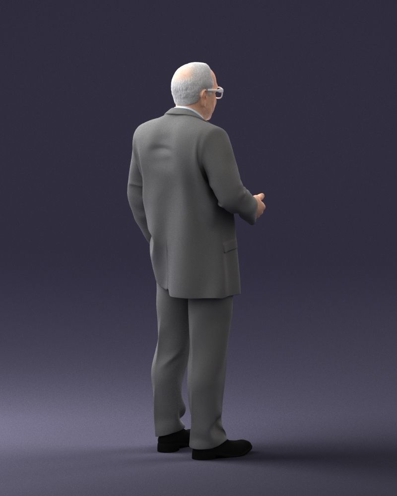 000272 Elderly Man in Suit 0617 3D model_16