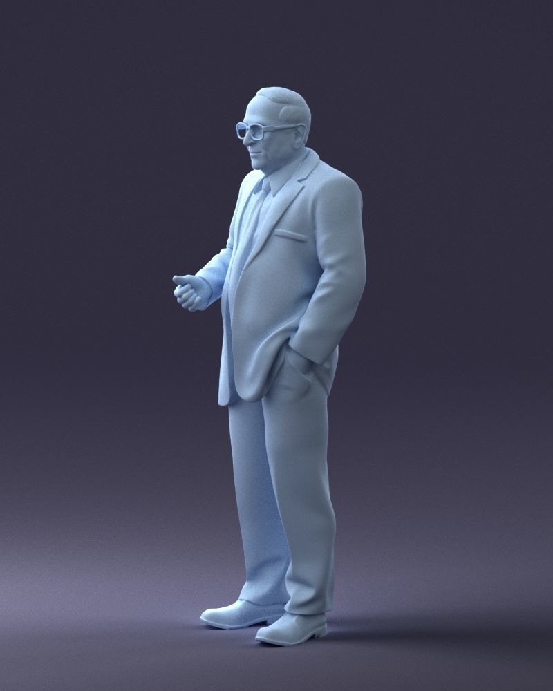 000272 Elderly Man in Suit 0617 3D model_29