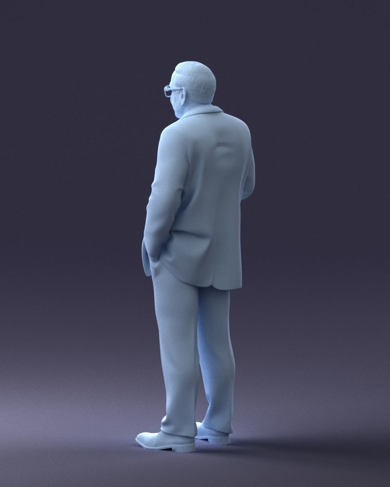 000272 Elderly Man in Suit 0617 3D model_23