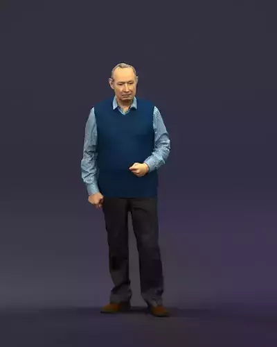 Old man 0423 3D Print ready 3D print model