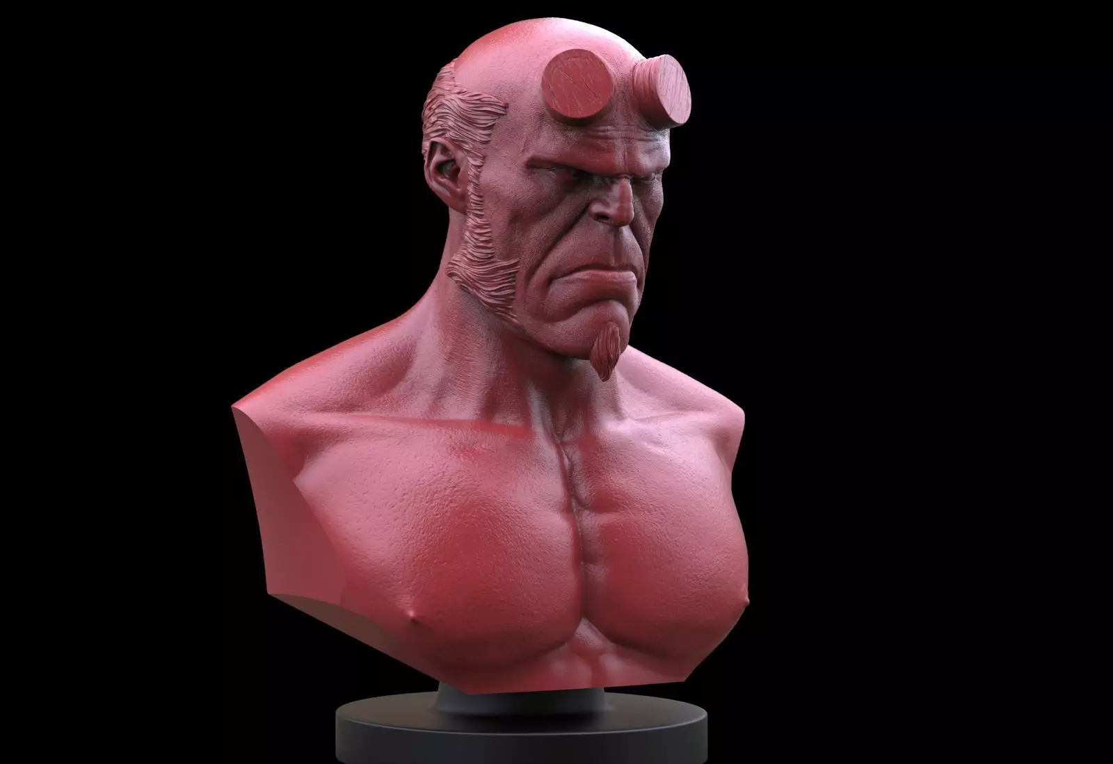 Hellboy Bust 3D print model_0