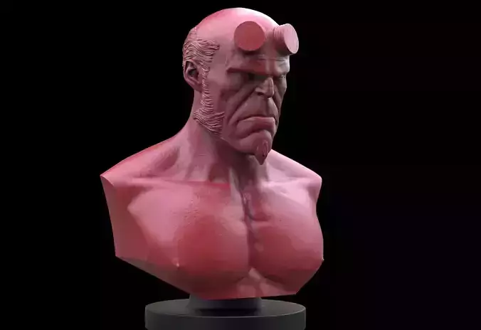 Hellboy Bust 3D print model