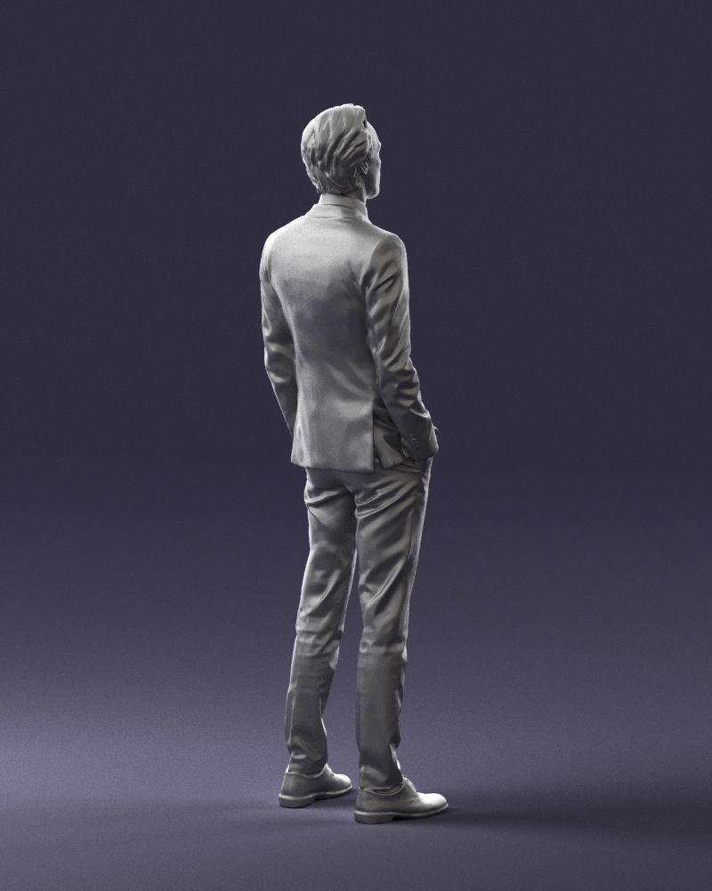 Man in a business suit 0297 3D model_16