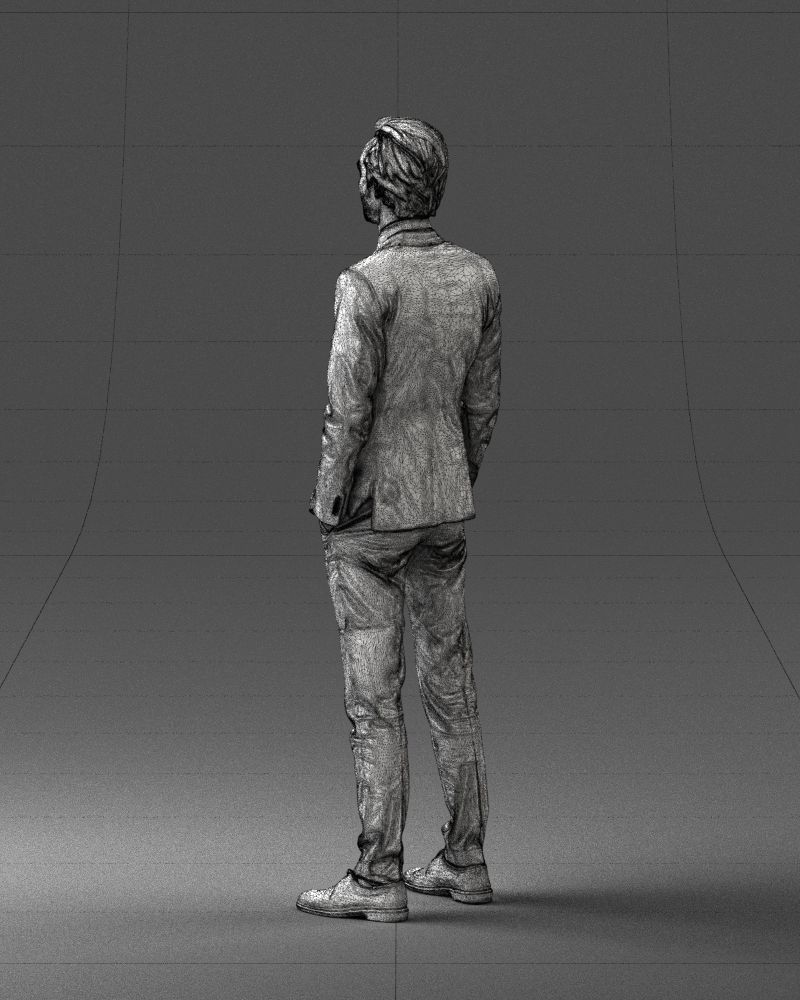 Man in a business suit 0297 3D model_23