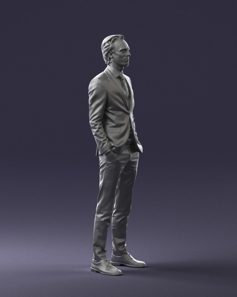 Man in a business suit 0297 3D model_10