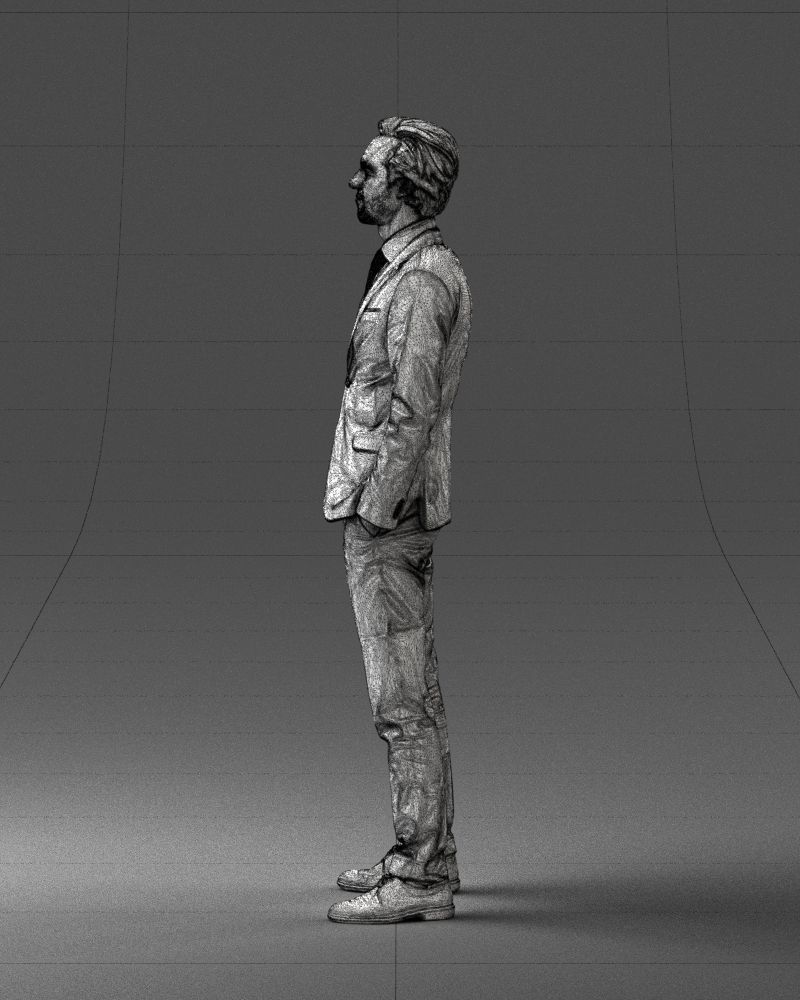 Man in a business suit 0297 3D model_26