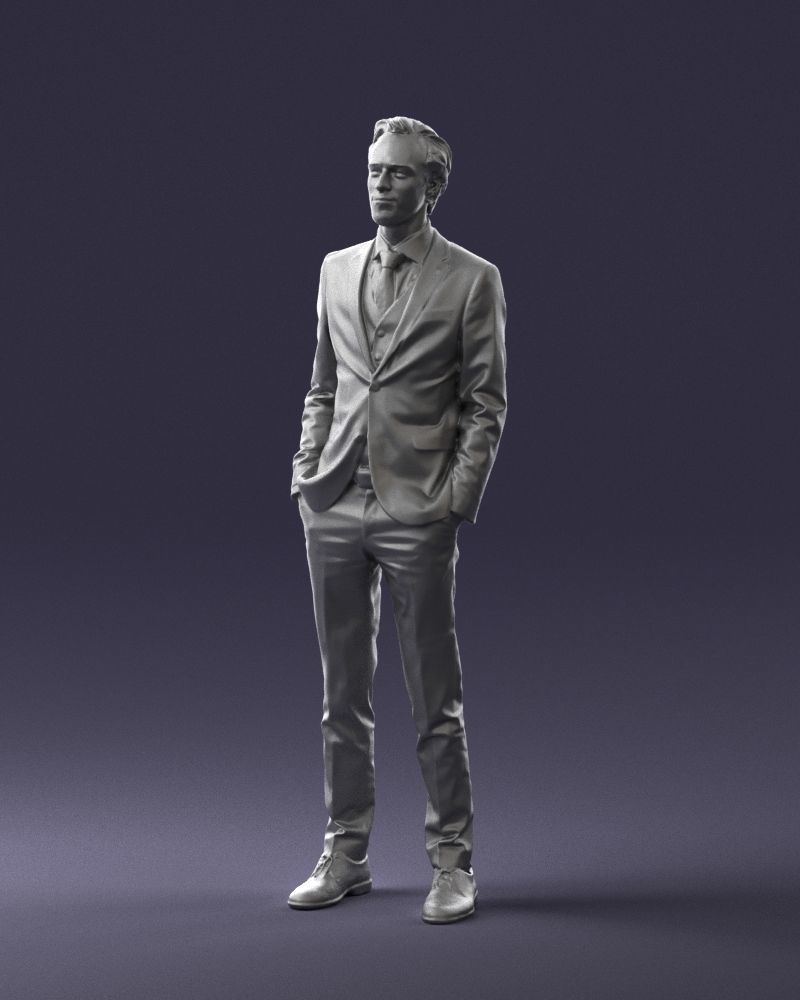 Man in a business suit 0297 3D model_31
