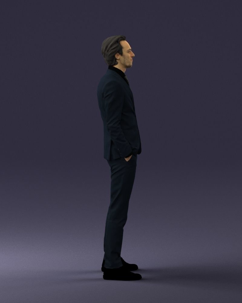 Man in a business suit 0297 3D model_12