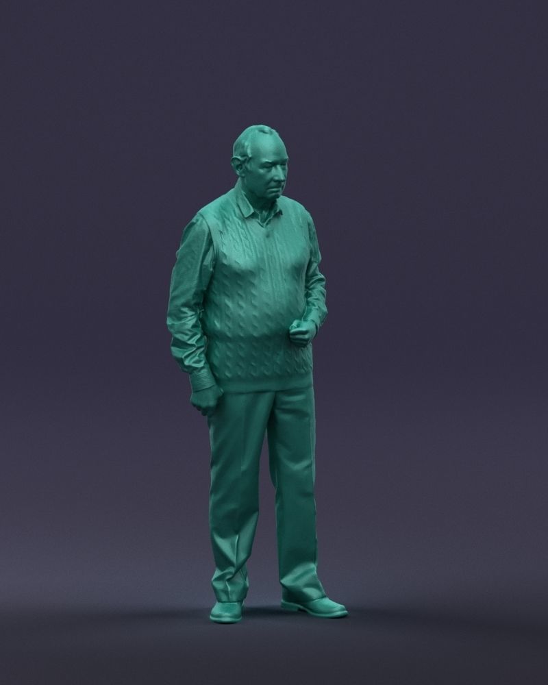 Old man 0423 3D model_4