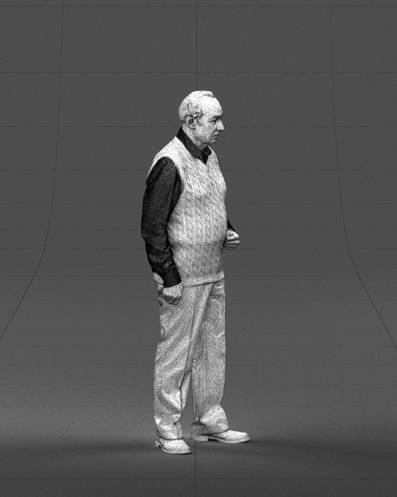 Old man 0423 3D model_7