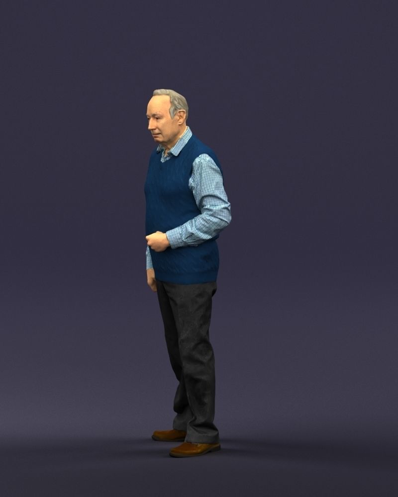 Old man 0423 3D model_29