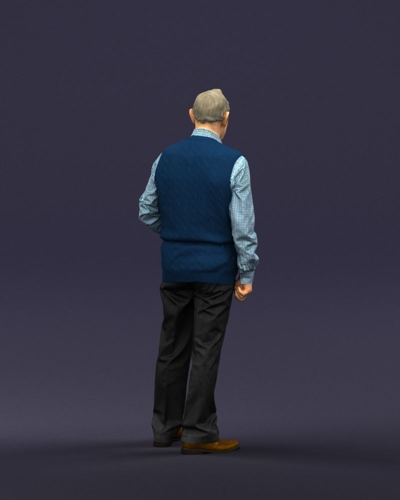 Old man 0423 3D model_14