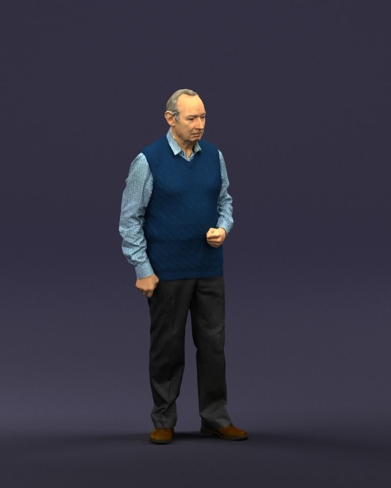 Old man 0423 3D model_3