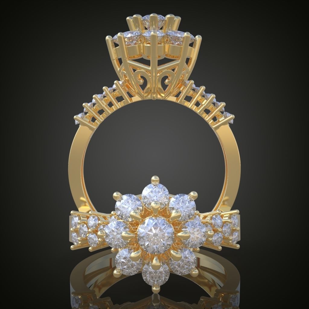 Ring 3D model 0016 print model 3D print model_14