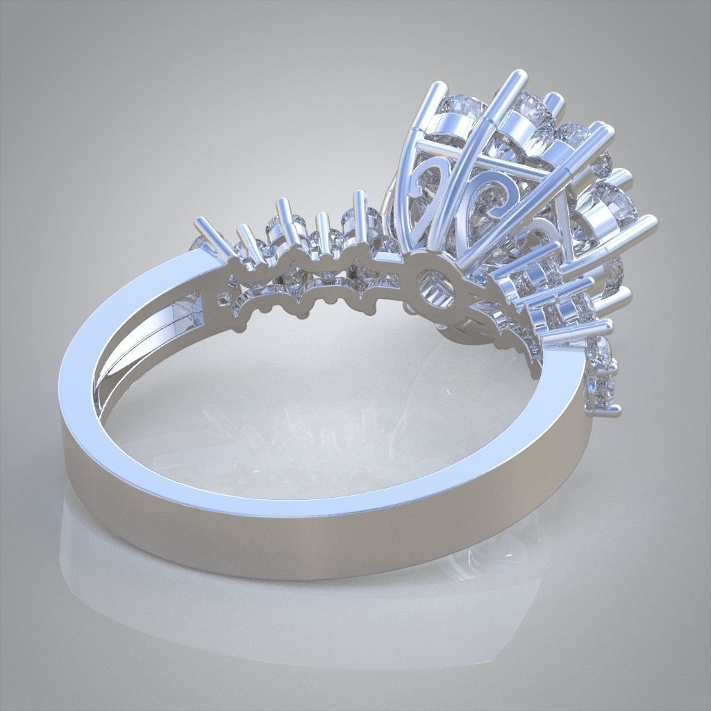 Ring 3D model 0016 print model 3D print model_9