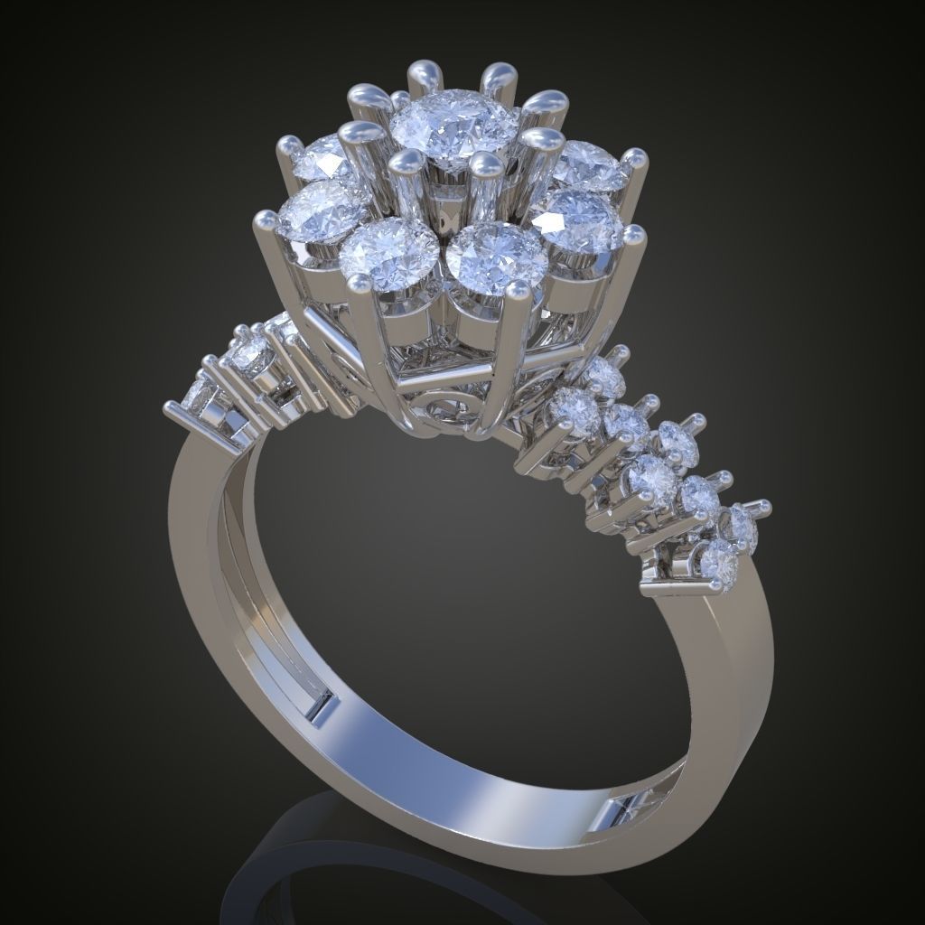 Ring 3D model 0016 print model 3D print model_17