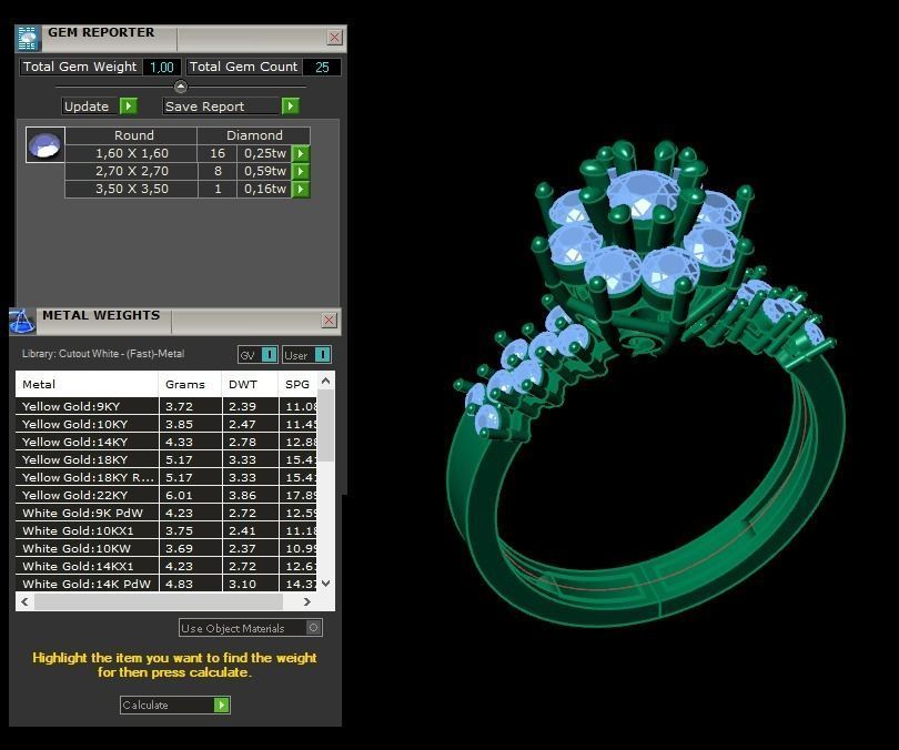 Ring 3D model 0016 print model 3D print model_28