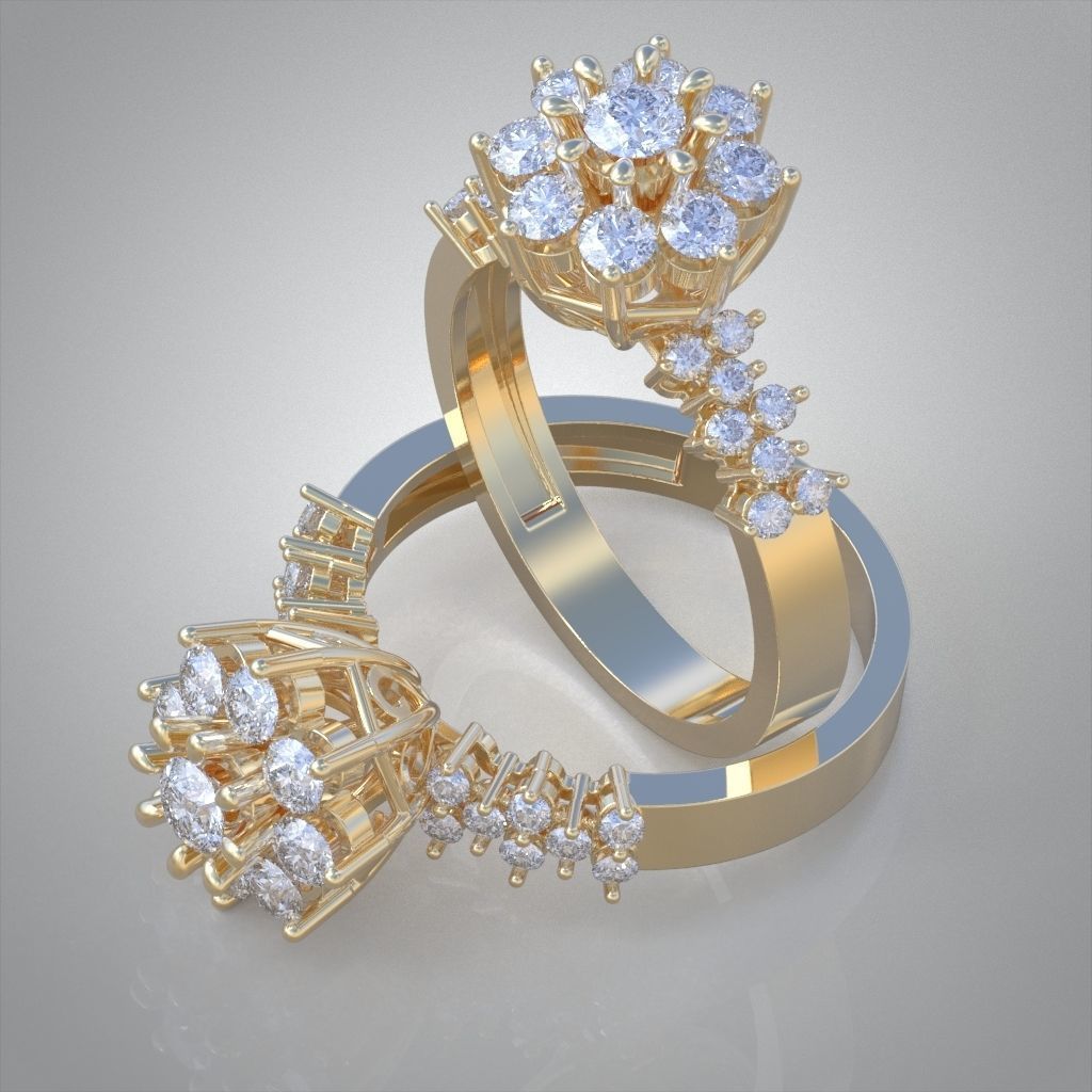 Ring 3D model 0016 print model 3D print model_2