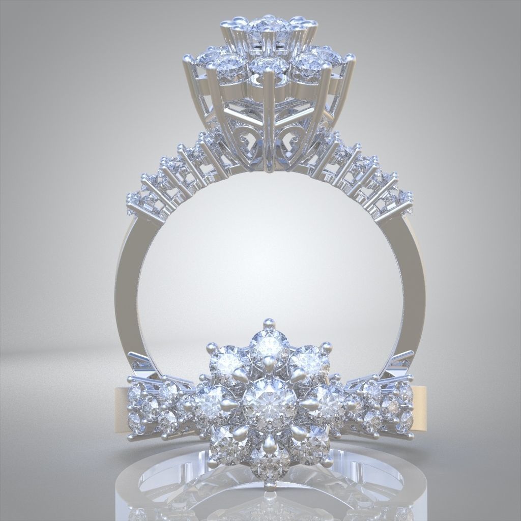 Ring 3D model 0016 print model 3D print model_8