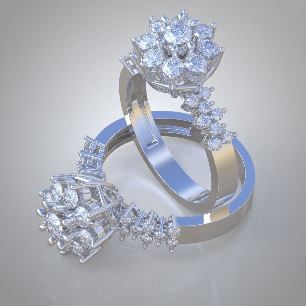 Ring 3D model 0016 print model 3D print model_11