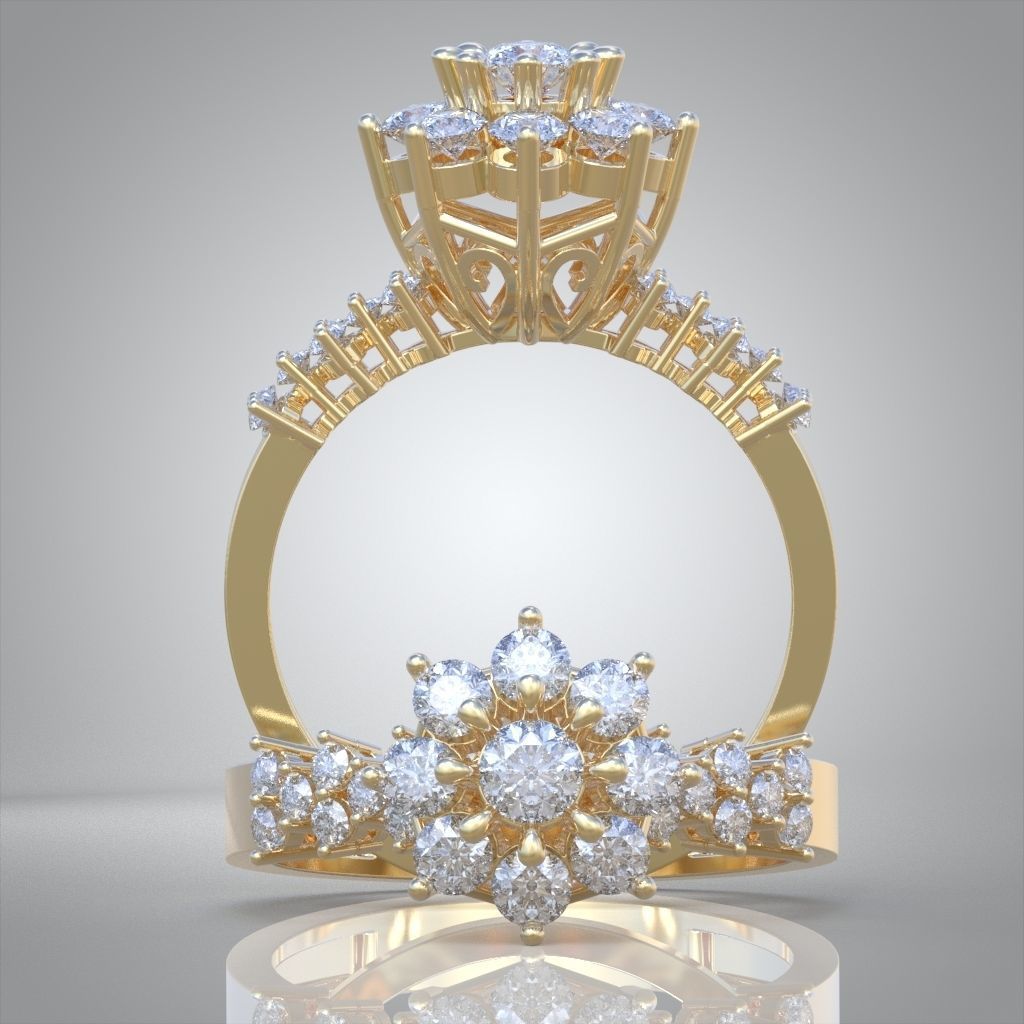 Ring 3D model 0016 print model 3D print model_5