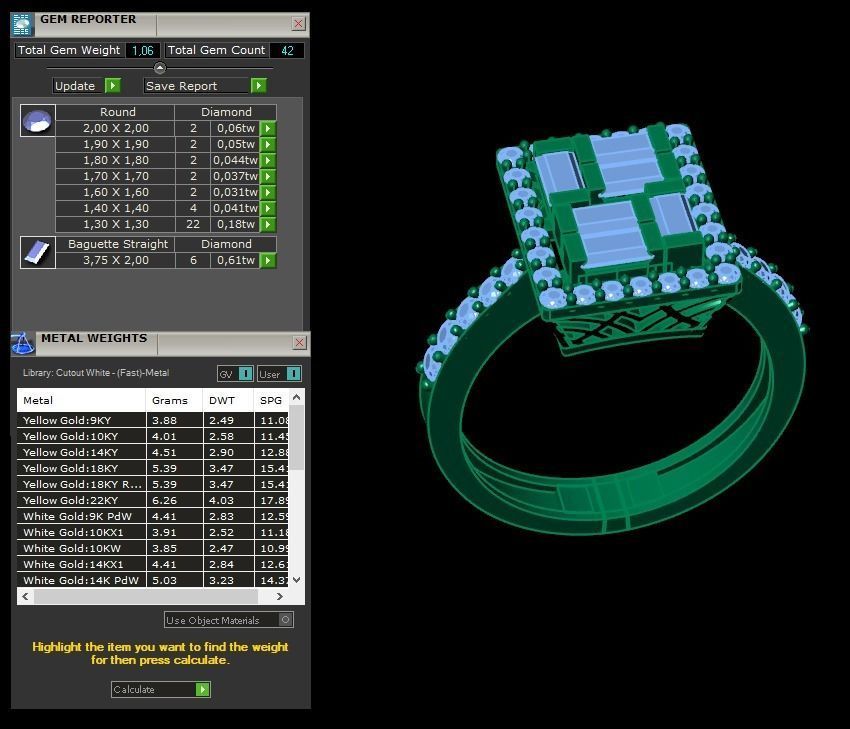Ring 3D model 0017 print model 3D print model_16