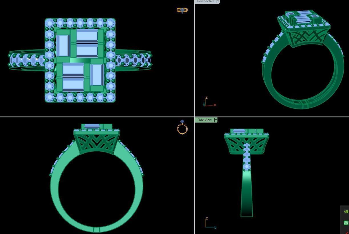 Ring 3D model 0017 print model 3D print model_15