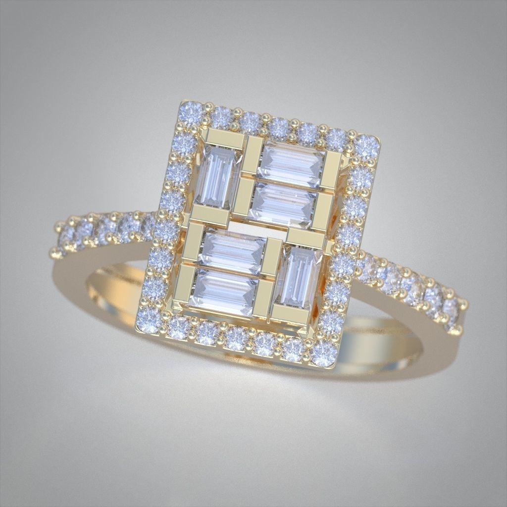 Ring 3D model 0017 print model 3D print model_1