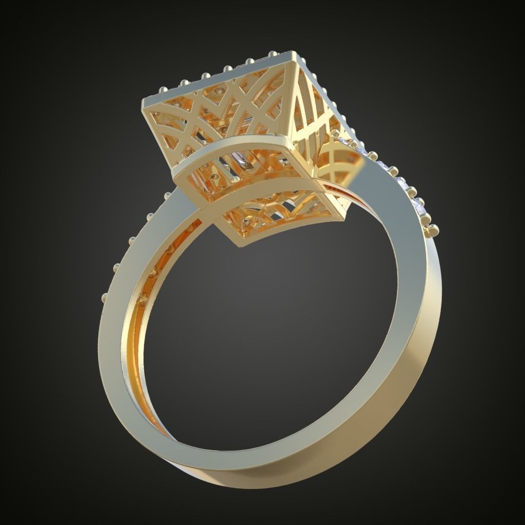 Ring 3D model 0017 print model 3D print model_10