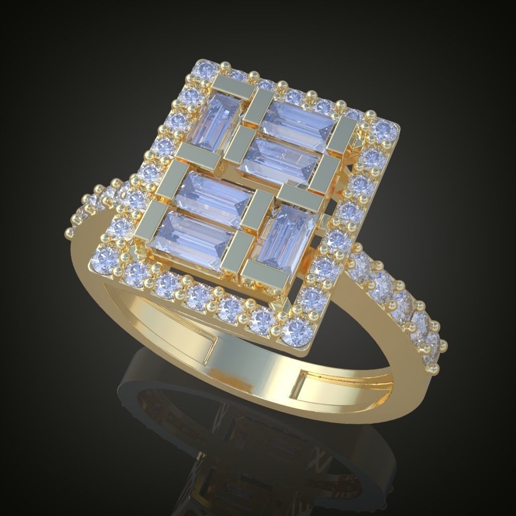 Ring 3D model 0017 print model 3D print model_8