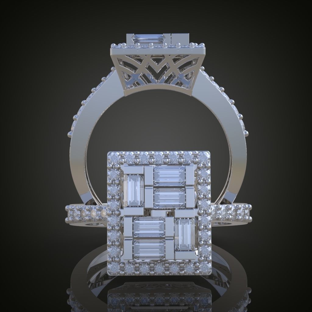 Ring 3D model 0017 print model 3D print model_7