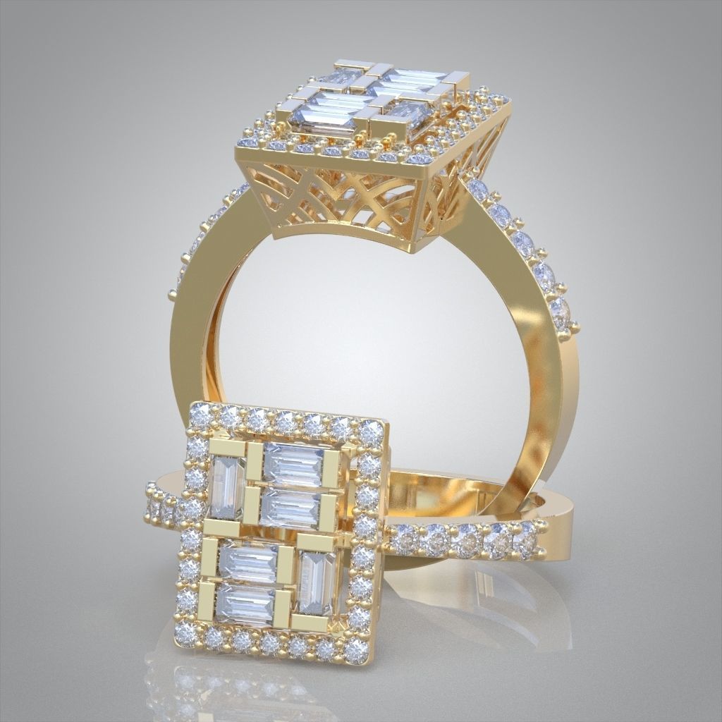 Ring 3D model 0017 print model 3D print model_2