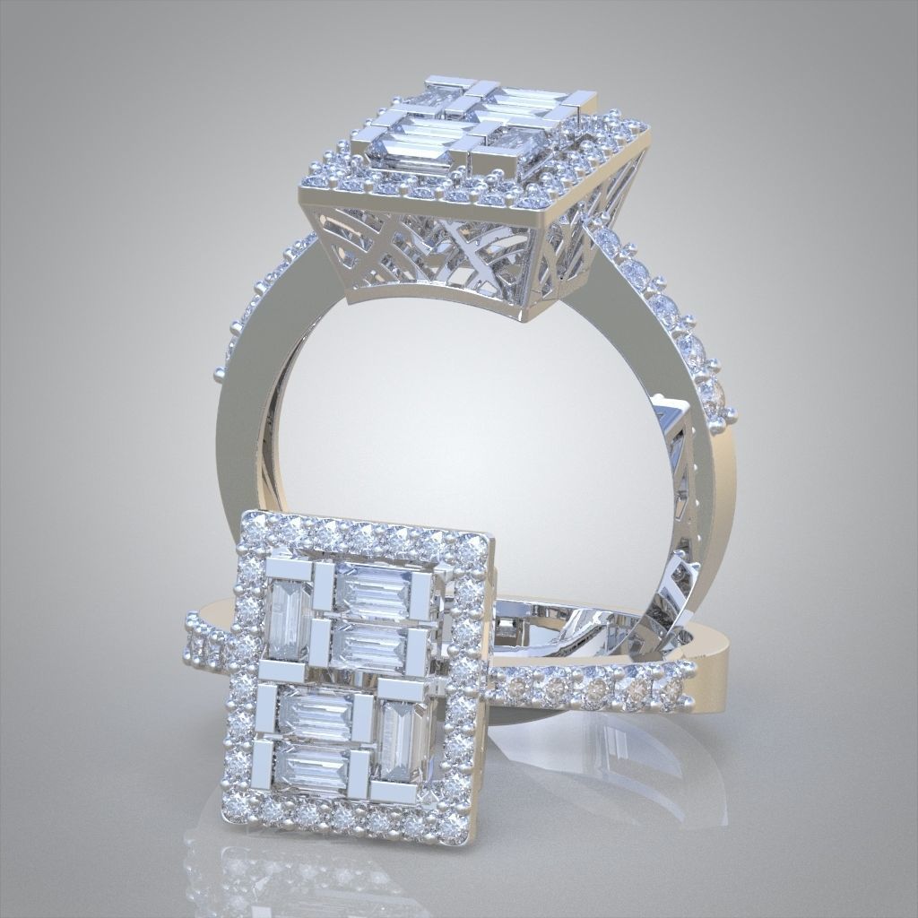 Ring 3D model 0017 print model 3D print model_4