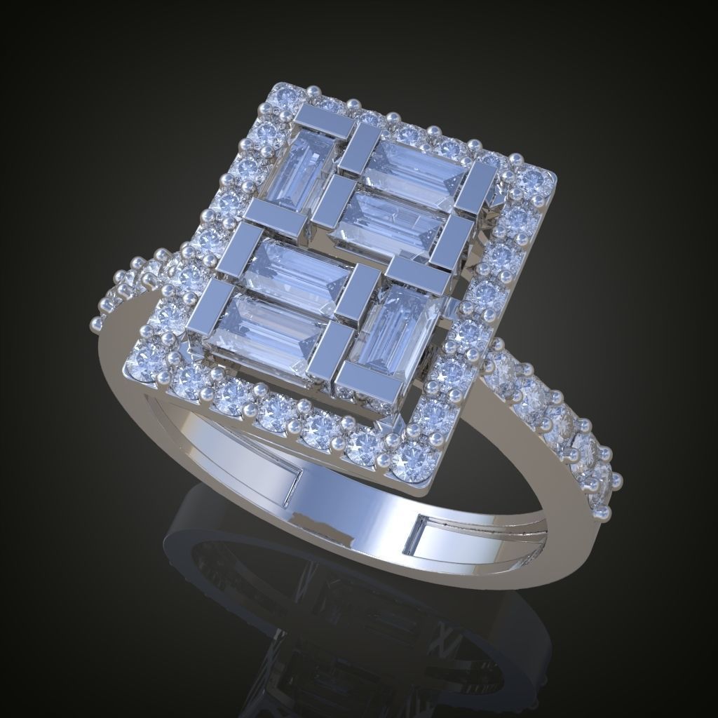 Ring 3D model 0017 print model 3D print model_9