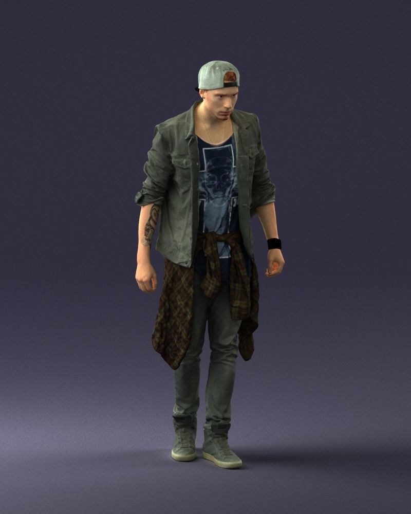 Man in jeans 1053 3D Print Ready 3D print model_6