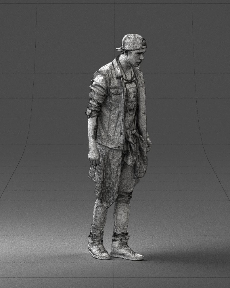 Man in jeans 1053 3D Print Ready 3D print model_11