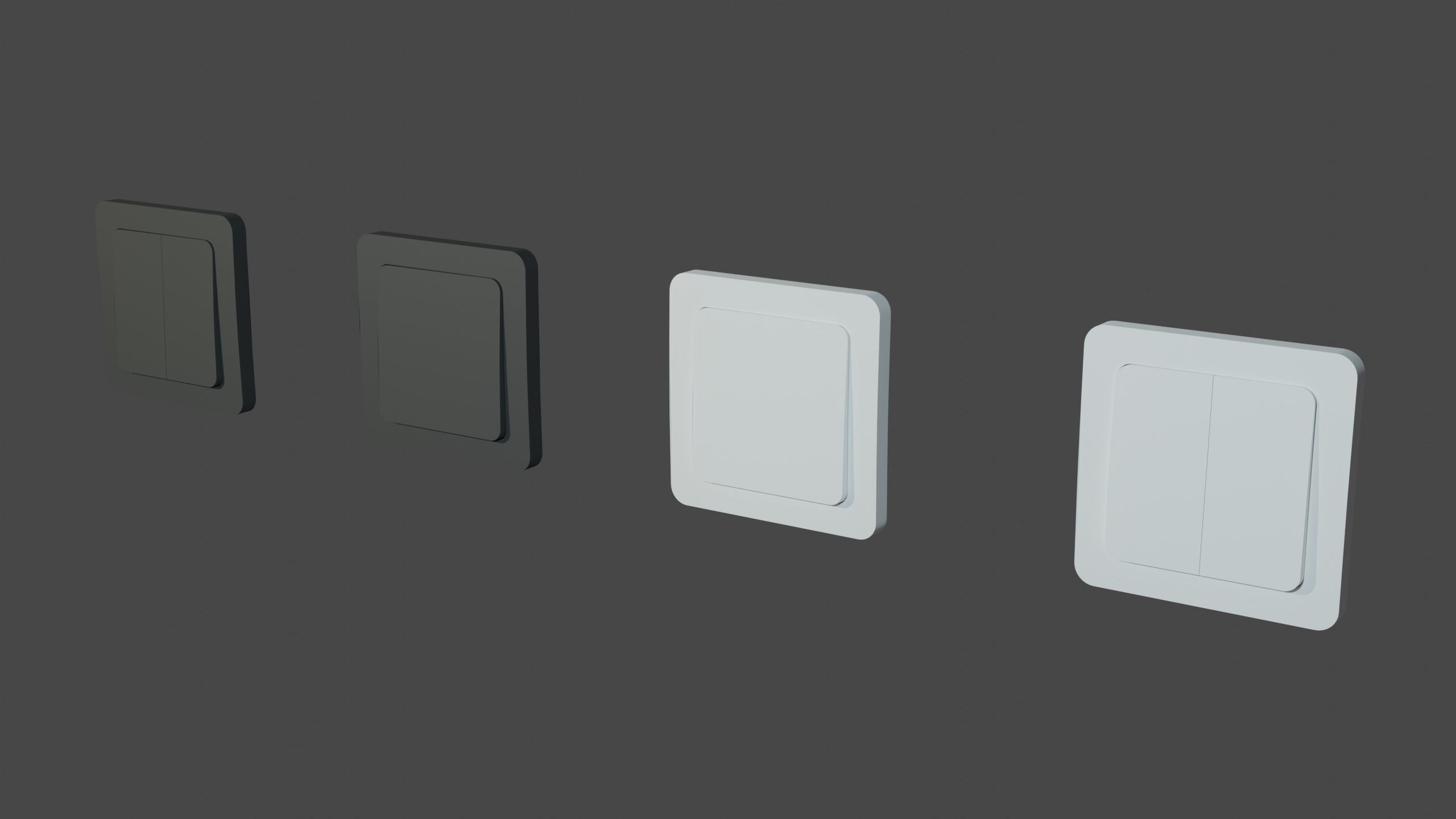 Electrical Switches Low-Poly 3D Model Free low-poly 3D model_5