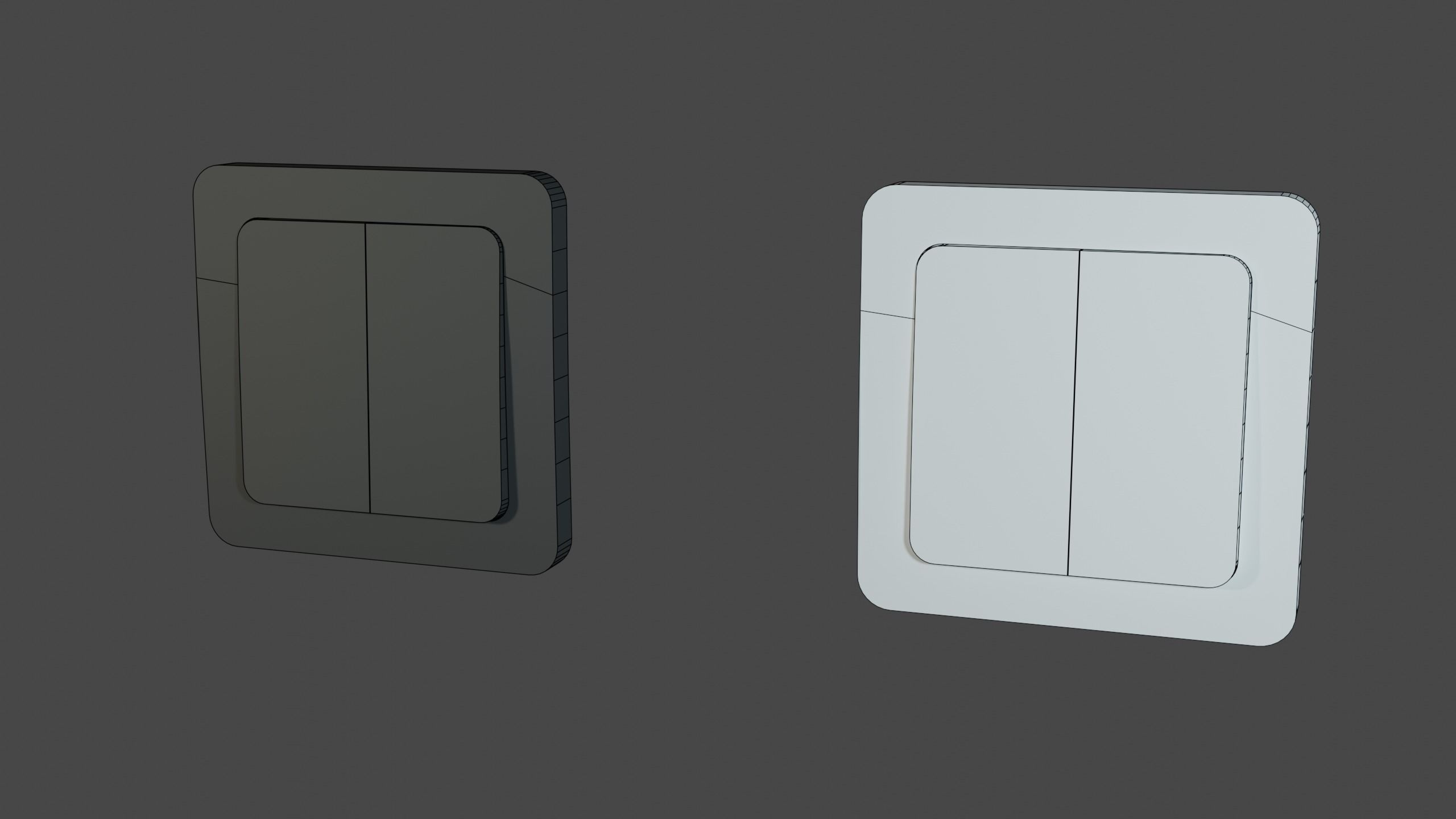 Electrical Switches Low-Poly 3D Model Free low-poly 3D model_9
