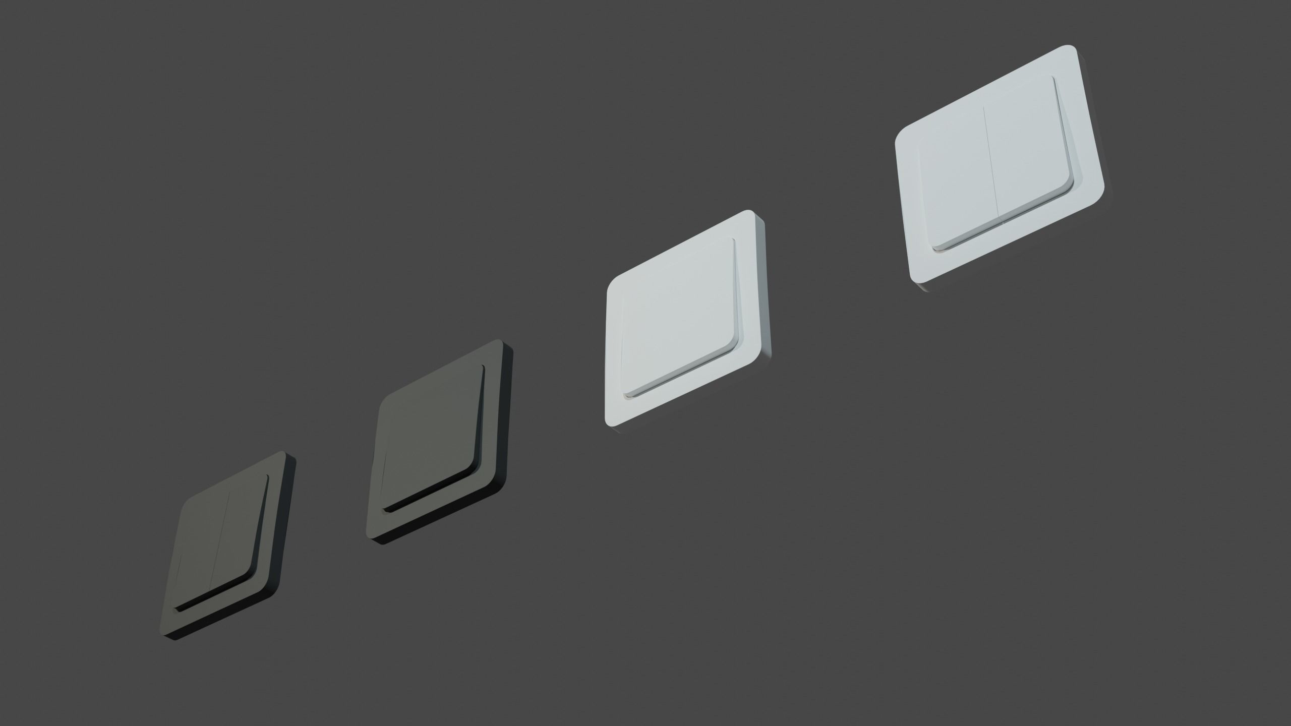 Electrical Switches Low-Poly 3D Model Free low-poly 3D model_6