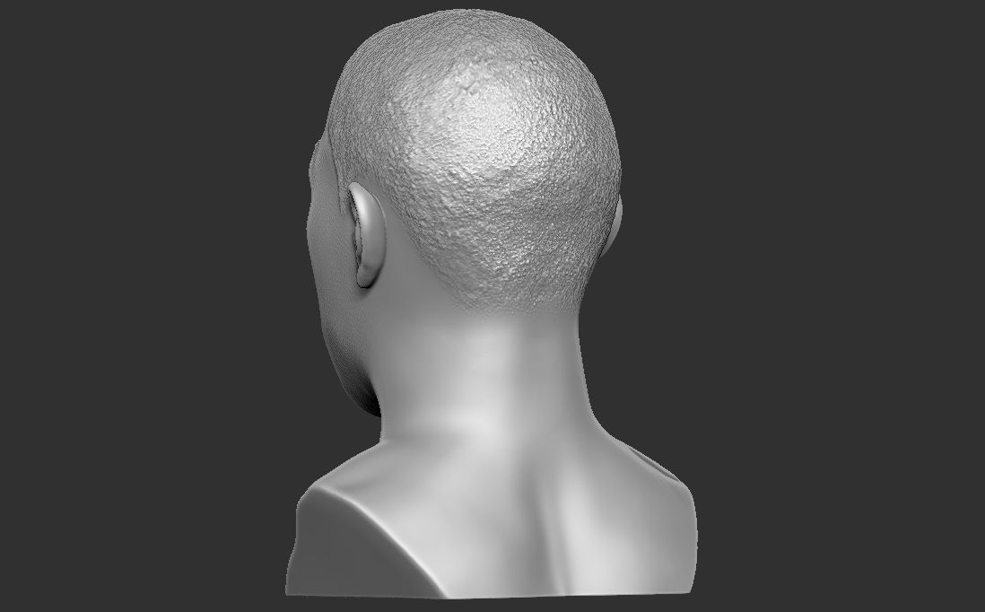 Tyler The Creator bust for 3D printing 3D print model_10