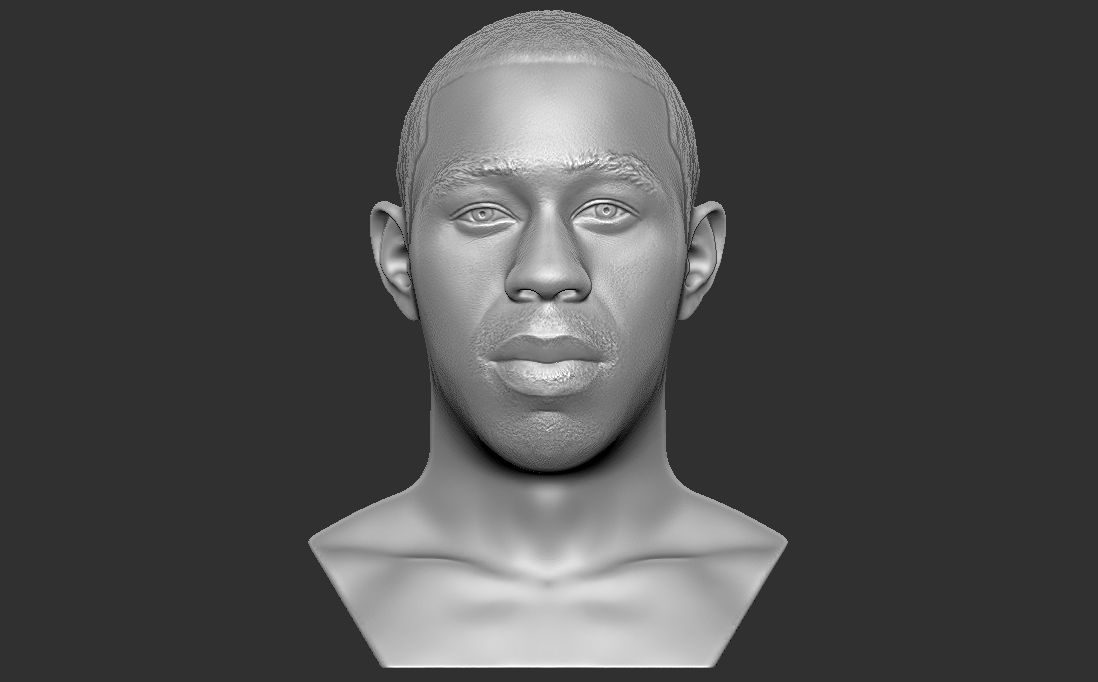 Tyler The Creator bust for 3D printing 3D print model_5