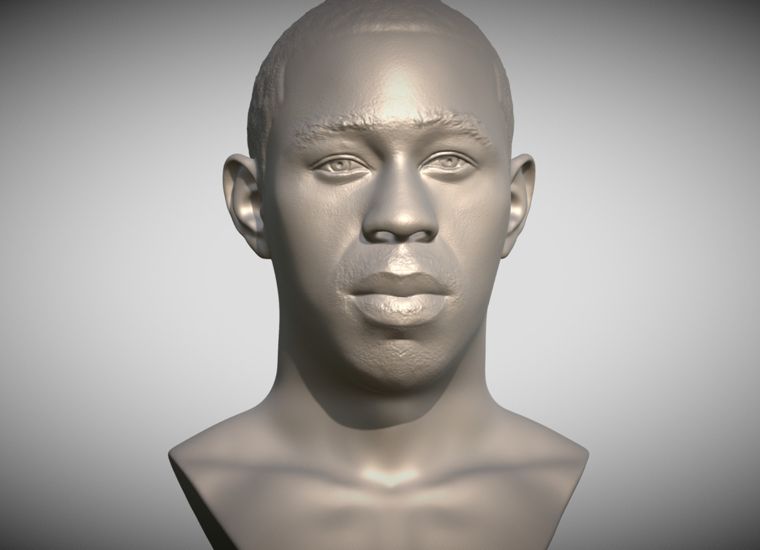 Tyler The Creator bust for 3D printing 3D print model_1